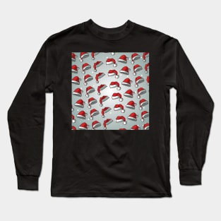 Santa Hats, Snow, Christmas Long Sleeve T-Shirt